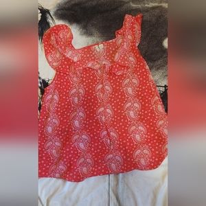Red Bandana tank